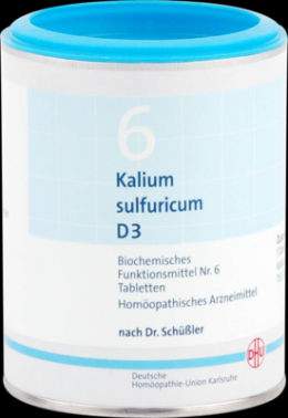 BIOCHEMIE DHU 6 Kalium sulfuricum D 3 Tabletten 1000 St
