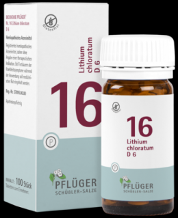 BIOCHEMIE Pflger 16 Lithium chloratum D 6 Tabl. 100 St