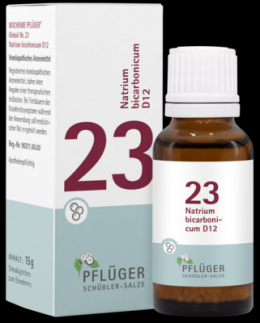 BIOCHEMIE Pflger 23 Natrium bicarbonicum D 12 Gl. 15 g