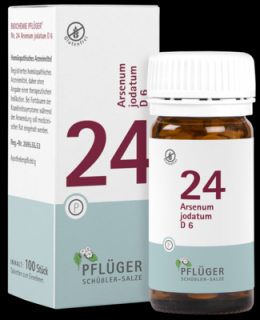 BIOCHEMIE Pflger 24 Arsenum jodatum D 6 Tabletten 100 St