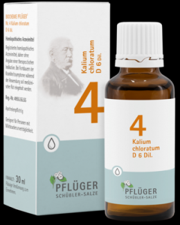 BIOCHEMIE Pflger 4 Kalium chloratum D 6 Tropfen 30 ml