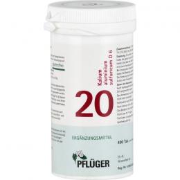 BIOCHEMIE Pflüger 20 Kalium alumin.sulfur.D 6 Tab. 400 St.