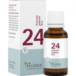 BIOCHEMIE Pflüger 24 Arsenum jodatum D 12 Globuli 15 g