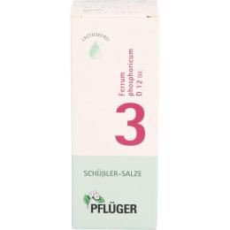 BIOCHEMIE Pflüger 3 Ferrum phosphoricum D 12 Tro. 100 ml