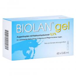 Ein aktuelles Angebot für Biolan gel 60 X 0.45 ml Augentropfen Trockene & gereizte Augen - jetzt kaufen, Marke Santen GmbH.