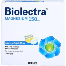 BIOLECTRA Magnesium 150 mg Zitrone Brausetabletten 20 St.