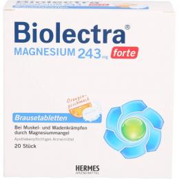 BIOLECTRA Magnesium 243 mg forte Orange Brausetab. 20 St.