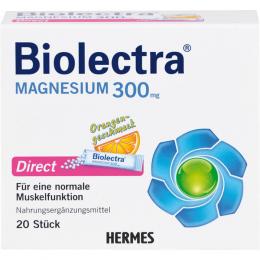 BIOLECTRA Magnesium 300 mg Direct Orange Sticks 20 St.