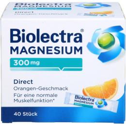 BIOLECTRA Magnesium 300 mg Direct Orange Sticks 40 St. (40 g)