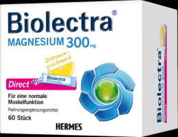 BIOLECTRA Magnesium 300 mg Direct Zitrone Sticks 60 St