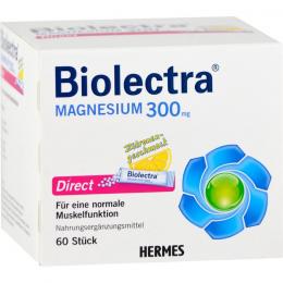 BIOLECTRA Magnesium 300 mg Direct Zitrone Sticks 60 St.