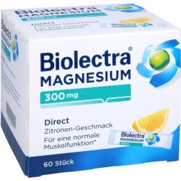 BIOLECTRA Magnesium 300 mg Direct Zitrone Sticks 60 St. (60 g)