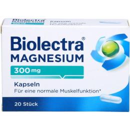 BIOLECTRA Magnesium 300 mg Kapseln 20 St. (12,3 g)