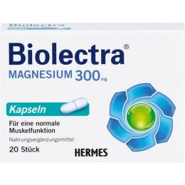 BIOLECTRA Magnesium 300 mg Kapseln 20 St.