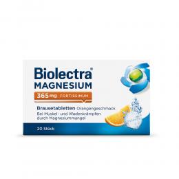Biolectra MAGNESIUM 365 fortissimum Orange 20 St Brausetabletten