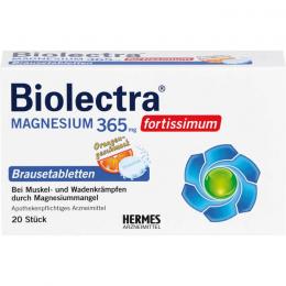 BIOLECTRA Magnesium 365 mg fortissimum Orange 20 St.