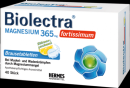 BIOLECTRA Magnesium 365 mg fortissimum Zitrone 40 St