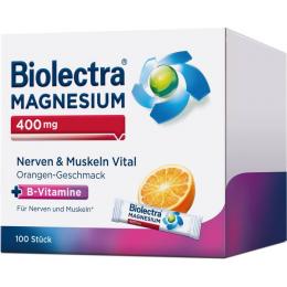 BIOLECTRA Magnesium 400 mg Nerven & Muskeln Vital 100 St. (190 g)