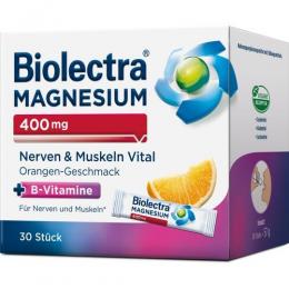 BIOLECTRA Magnesium 400 mg Nerven & Muskeln Vital 30 St.