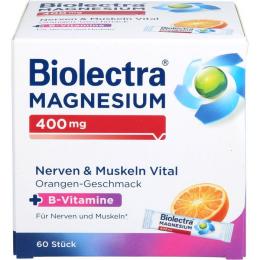 BIOLECTRA Magnesium 400 mg Nerven & Muskeln Vital 60 St. (114 g)