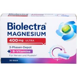 BIOLECTRA Magnesium 400 mg ultra 3-Phasen-Depot 30 St. (55 g)