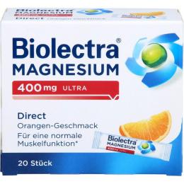 BIOLECTRA Magnesium 400 mg ultra Direct Orange 20 St. (26 g)