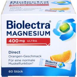 BIOLECTRA Magnesium 400 mg ultra Direct Orange 60 St. (78 g)