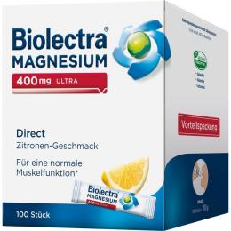BIOLECTRA Magnesium 400 mg ultra Direct Zitrone 100 St.