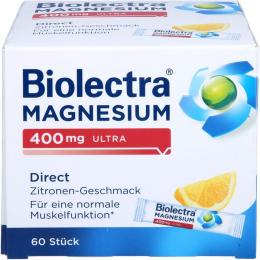 BIOLECTRA Magnesium 400 mg ultra Direct Zitrone 60 St. (78 g)