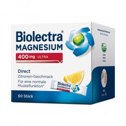 BIOLECTRA Magnesium 400 mg ultra Direct Zitrone 60 St Pellets