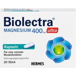 BIOLECTRA Magnesium 400 mg ultra Kapseln 20 St.