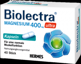BIOLECTRA Magnesium 400 mg ultra Kapseln 33 g