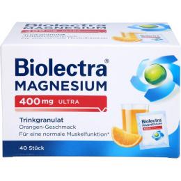 BIOLECTRA Magnesium 400 mg ultra Trinkgran.Orange 40 St. (180 g)
