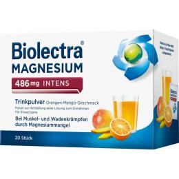 BIOLECTRA Magnesium 486mg intens Trinkplv.Ora-Man. 20 St.