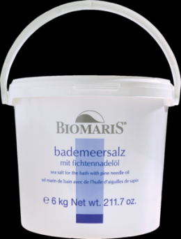 BIOMARIS Bade Meersalz mit Fichtennadell 6 kg