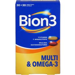 BION3 Multi+Omega-3 Kombipackung 30 Tabl.+30 Kaps. 60 St. (52,95 g)