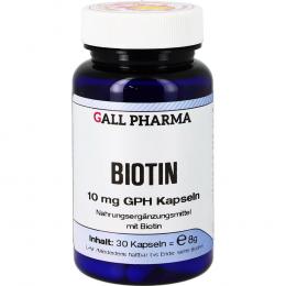 BIOTIN 10 mg GPH Kapseln 30 St Kapseln