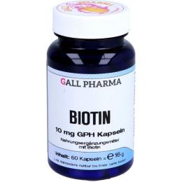 BIOTIN 10 mg GPH Kapseln 60 St. (16 g)