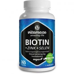 BIOTIN 10 mg hochdosiert+Zink+Selen Tabletten 365 St.