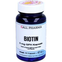 BIOTIN 5 mg GPH Kapseln 60 St. (16 g)