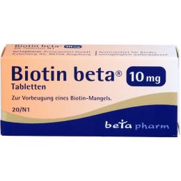 BIOTIN BETA 10 mg Tabletten 20 St.
