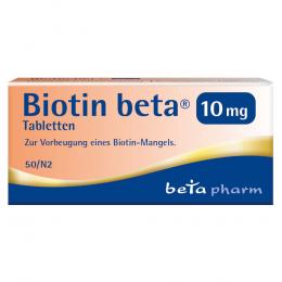BIOTIN BETA 10 mg Tabletten 50 St Tabletten