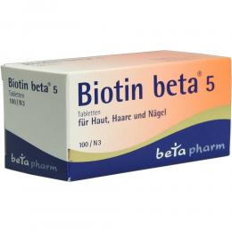 Biotin beta 5 100 St Tabletten
