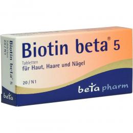 Biotin beta 5 20 St Tabletten