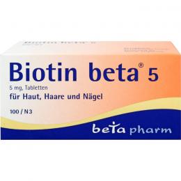 BIOTIN BETA 5 Tabletten 100 St.