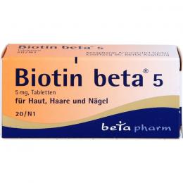 BIOTIN BETA 5 Tabletten 20 St.