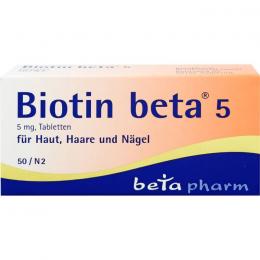 BIOTIN BETA 5 Tabletten 50 St.