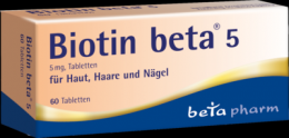 BIOTIN BETA 5 Tabletten 60 St