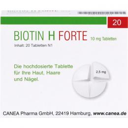 BIOTIN H forte 10 mg Tabletten 20 St.