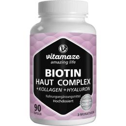 BIOTIN HAUT Komplex hochdosiert+Kollagen Kapseln 90 St.